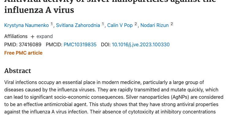The latest research on our Coated Silver: https://pubmed.ncbi.nlm.nih.gov/37416089/ As expected, Coated Silver demonstra…