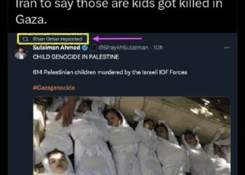 Demonic Democrat Ilhan Omar will do anything to escalate Israel-Palestine the conflict.