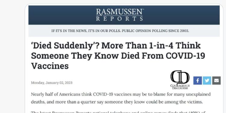 It was originally reported in media outlets that only 2% of the US population had taken the Covid quackccine booster. Th…