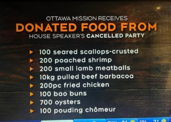 🇨🇦 With Speaker of the House Rota’s resignation came the cancellation of his garden party. This was the menu. Meanwhil…